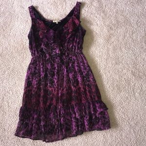 Boho Purple Tiered Dress